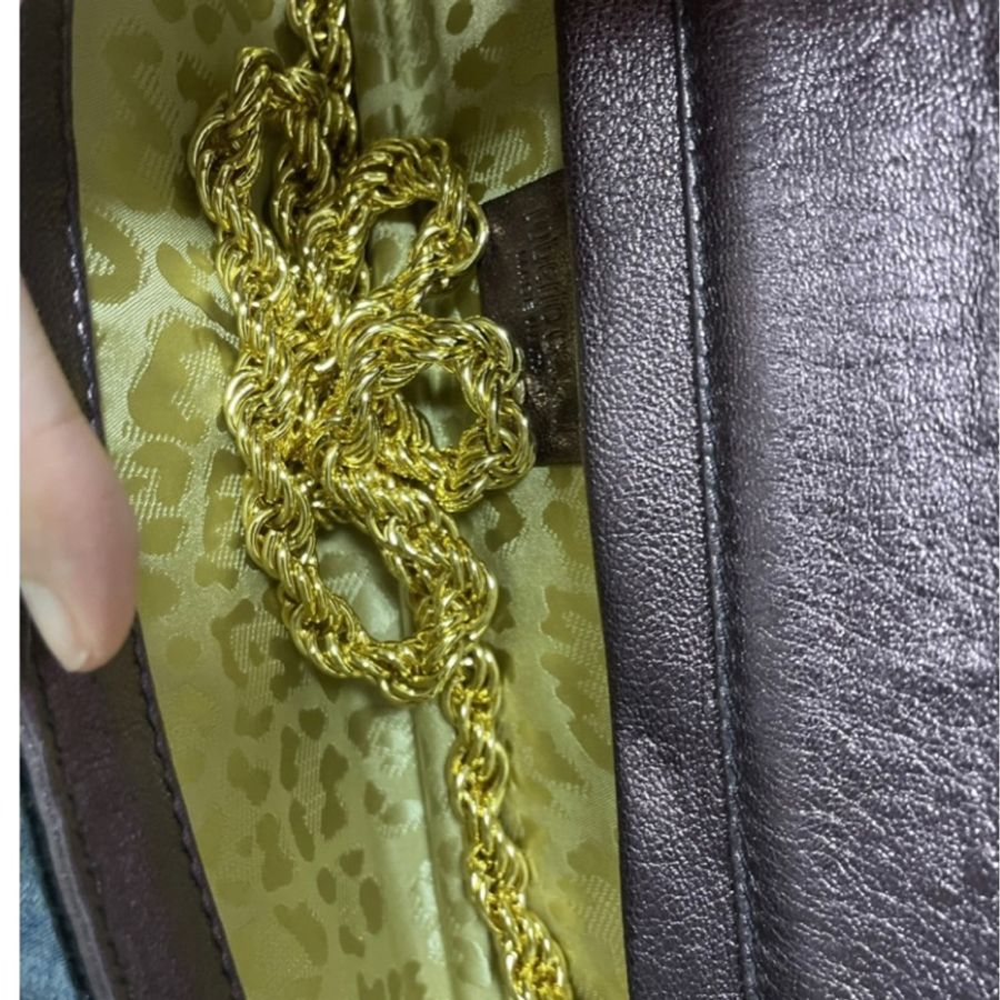 Roberto Cavalli Python羅伯特·卡沃利蛇皮晚宴包鏈條包手拿袋-6