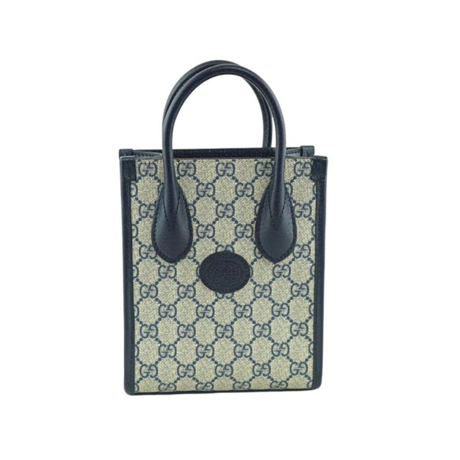 Gucci Mini Interlocking 深藍色迷你 手提包 斜背包 手機包 托特包-5