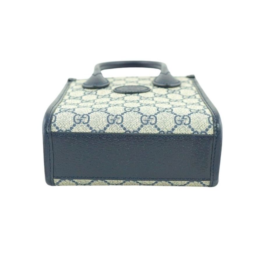 Gucci Mini Interlocking 深藍色迷你 手提包 斜背包 手機包 托特包-7