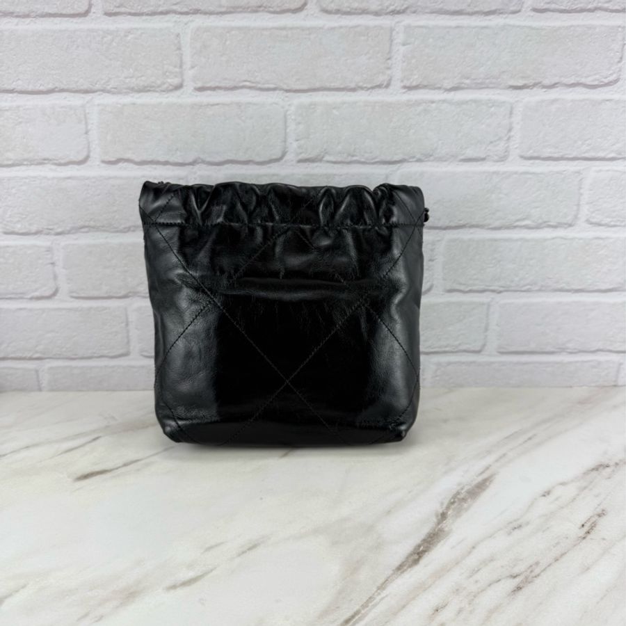 Chanel 香奈兒 22 Mini Bag So Black 黑武士-7