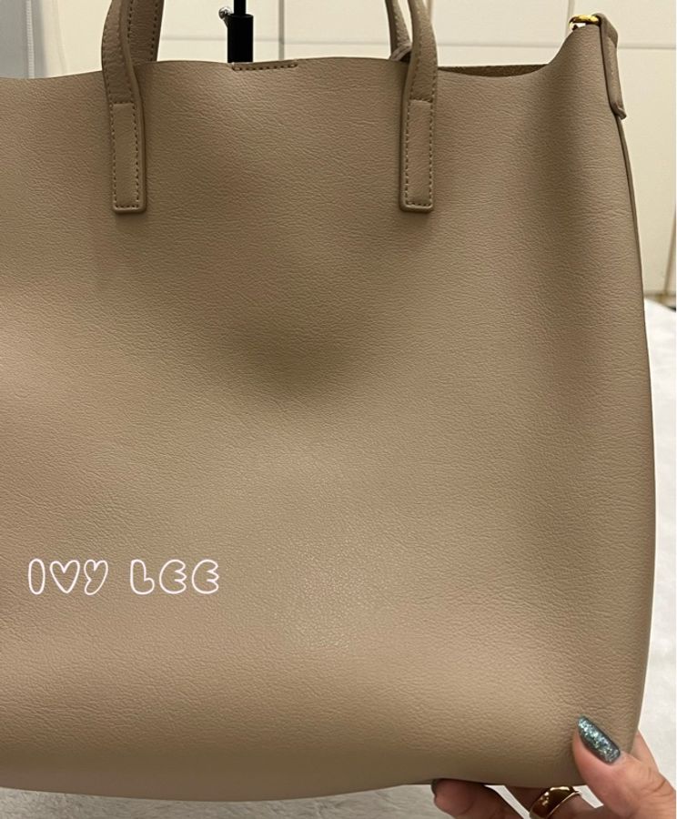 Saint Laurent Paris Toy Shopping 皮革手提包 斜背包 奶茶色 600307 二手精品-25