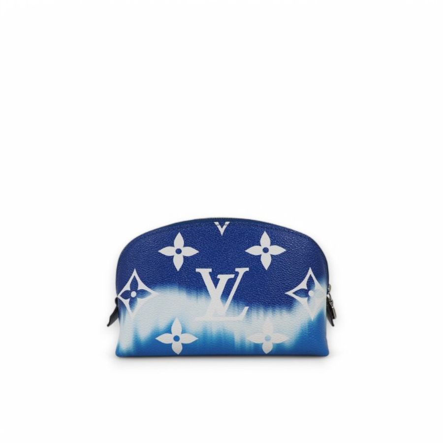 LOUIS VUITTON LV Cosmetic Pouch PM 路易威登藍色暈染化妝包 RFID-1