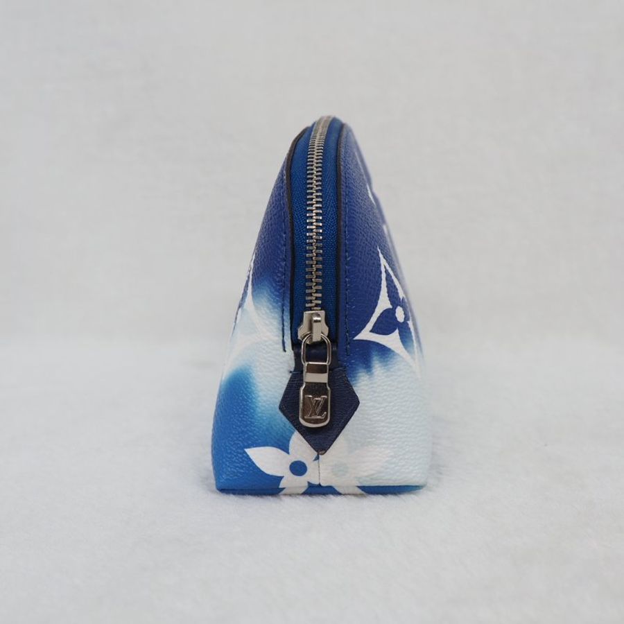 LOUIS VUITTON LV Cosmetic Pouch PM 路易威登藍色暈染化妝包 RFID-2