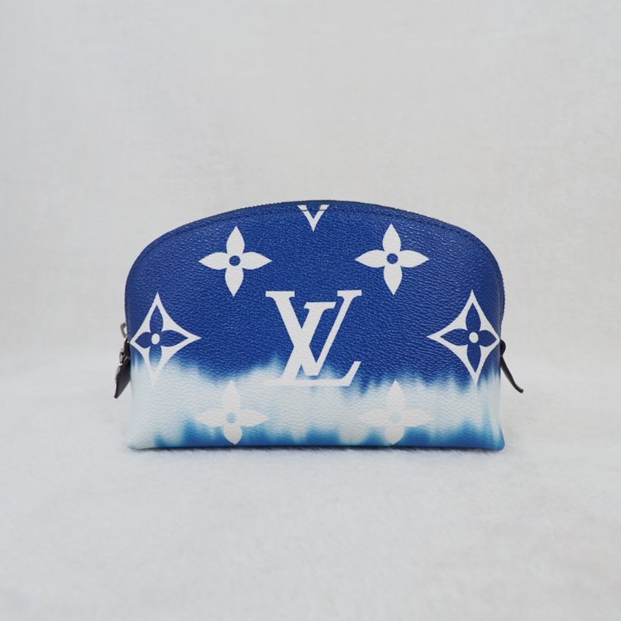 LOUIS VUITTON LV Cosmetic Pouch PM 路易威登藍色暈染化妝包 RFID-5