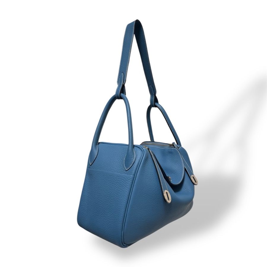 🍒Hermes Lindy30/Bleu Jean 3F250323-1-3