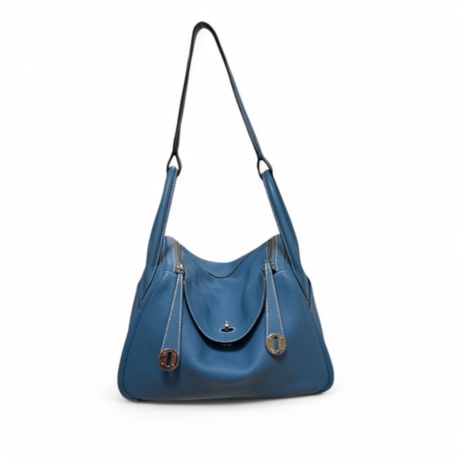 🍒Hermes Lindy30/Bleu Jean 3F250323-1-4