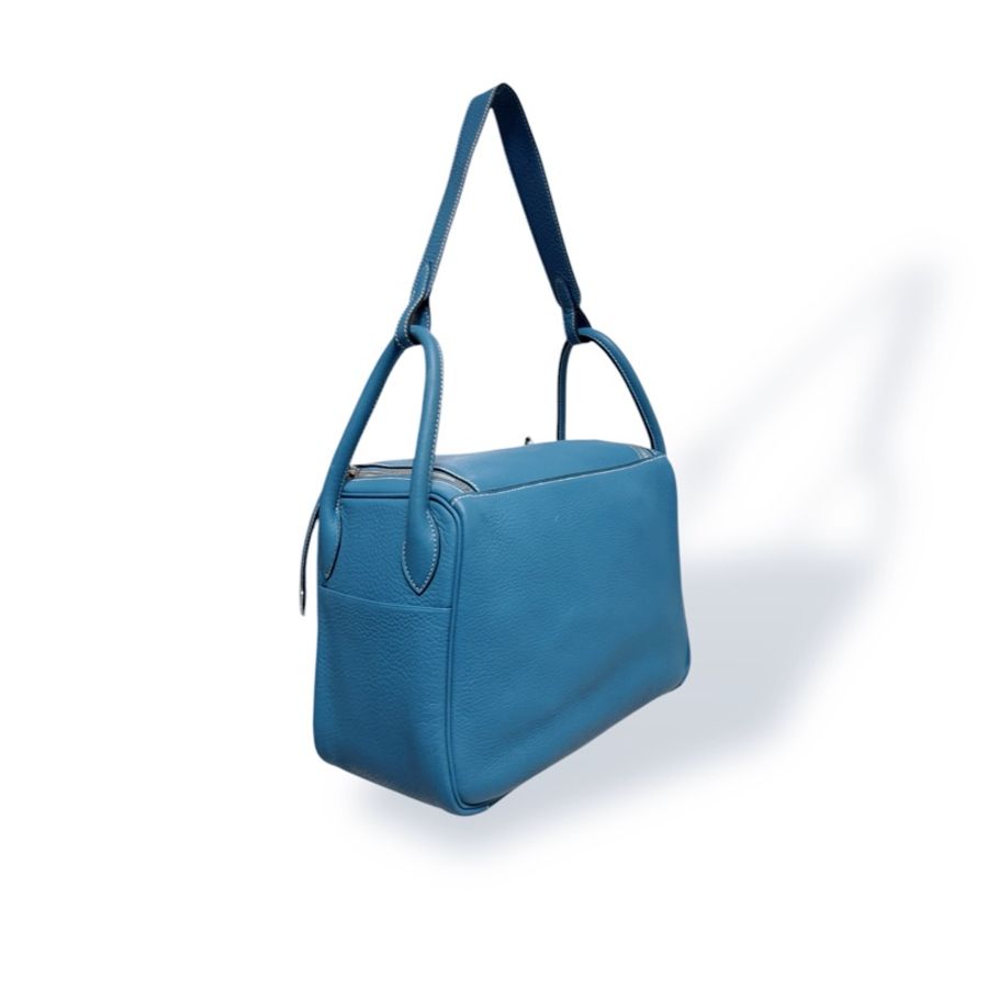 🍒Hermes Lindy30/Bleu Jean 3F250323-1-5
