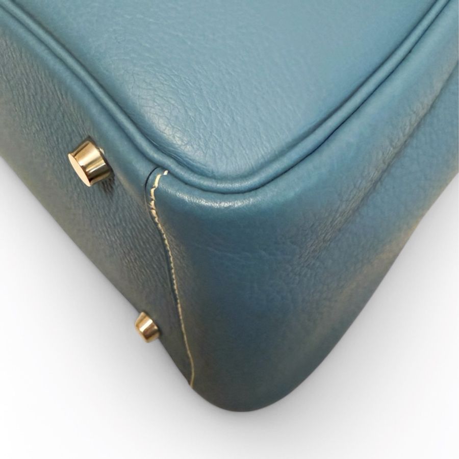 🍒Hermes Lindy30/Bleu Jean 3F250323-1-9
