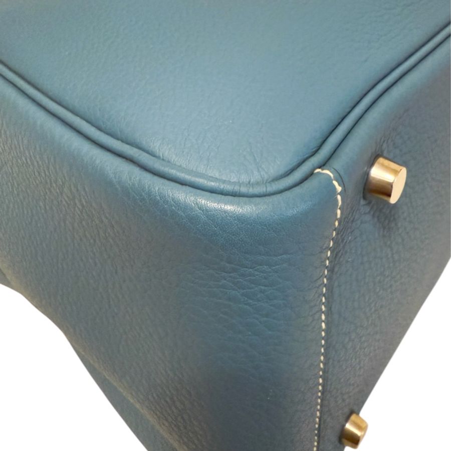 🍒Hermes Lindy30/Bleu Jean 3F250323-1-10
