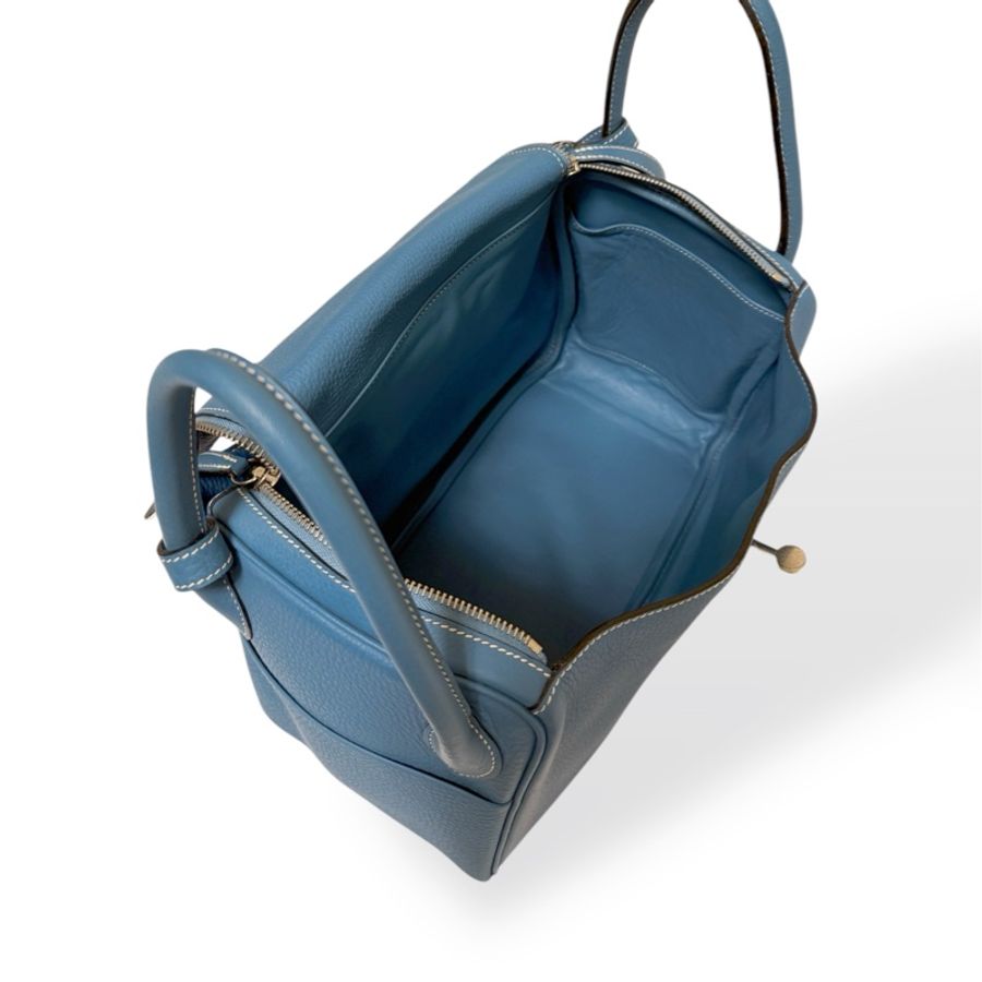 🍒Hermes Lindy30/Bleu Jean 3F250323-1-12