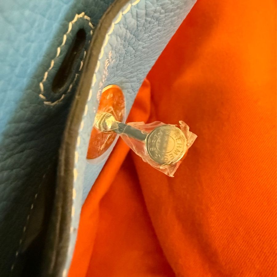 🍒Hermes Lindy30/Bleu Jean 3F250323-1-17