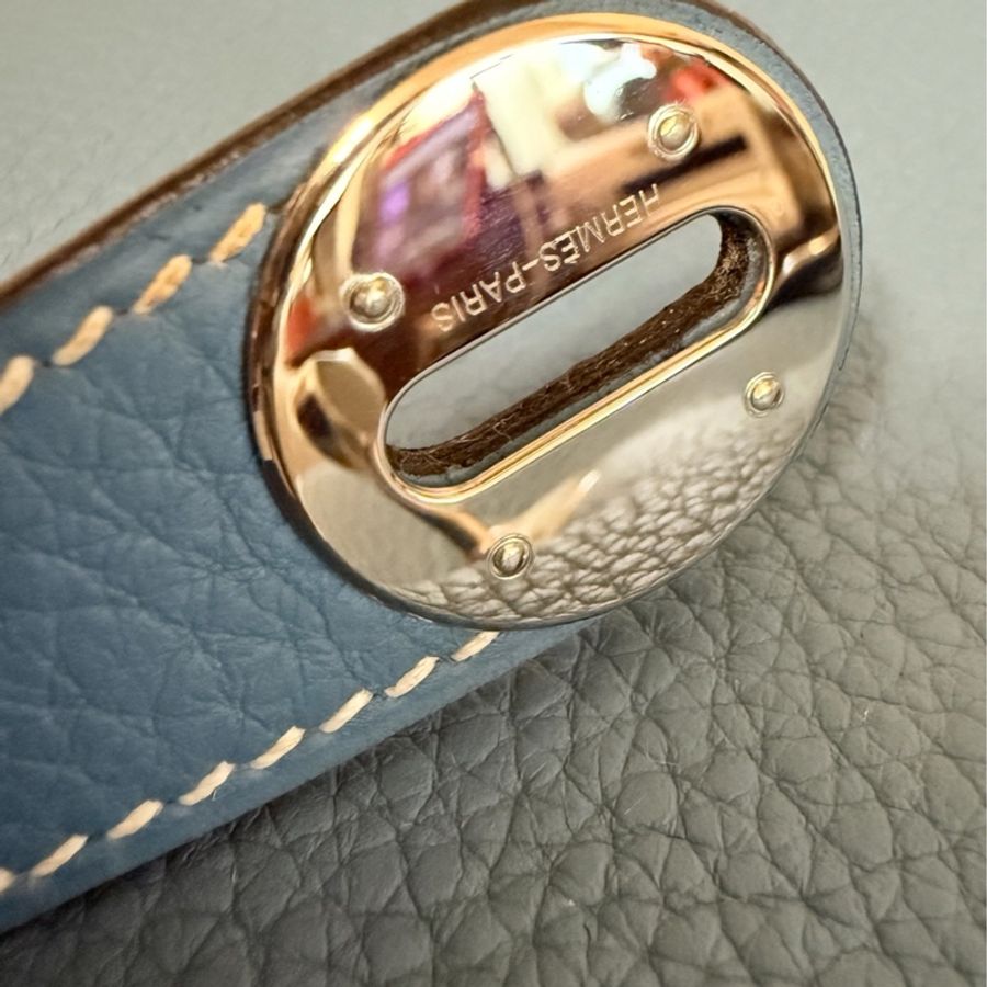 🍒Hermes Lindy30/Bleu Jean 3F250323-1-18