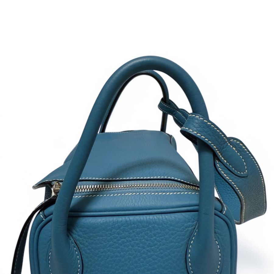 🍒Hermes Lindy30/Bleu Jean 3F250323-1-23