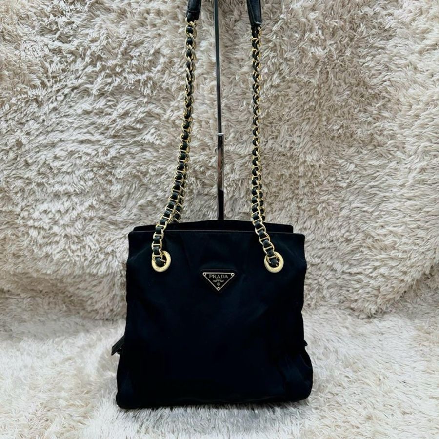 💝FuFu.Style ⟡.·* Prada 降落傘尼龍單肩包-13