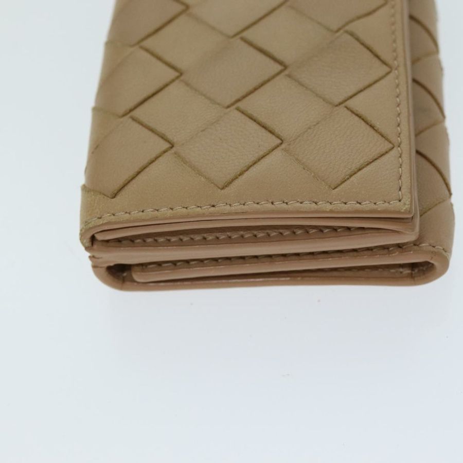 【日本直送】BOTTEGA VENETA INTRECCIATO 小巧型皮夾 皮革 米色 正品 80983-3