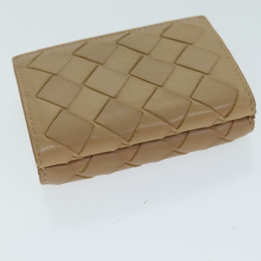 【日本直送】BOTTEGA VENETA INTRECCIATO 小巧型皮夾 皮革 米色 正品 80983-4