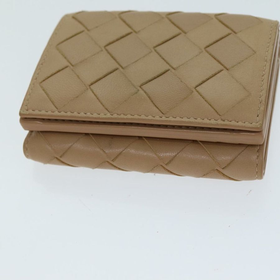 【日本直送】BOTTEGA VENETA INTRECCIATO 小巧型皮夾 皮革 米色 正品 80983-5