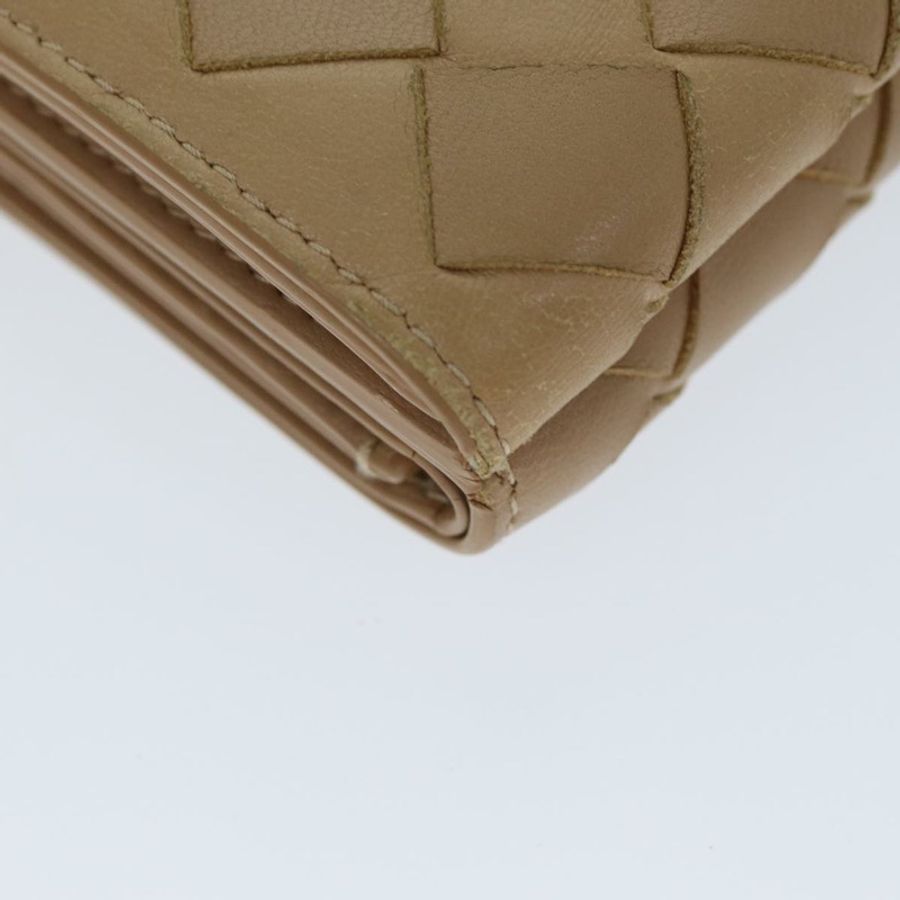 【日本直送】BOTTEGA VENETA INTRECCIATO 小巧型皮夾 皮革 米色 正品 80983-13