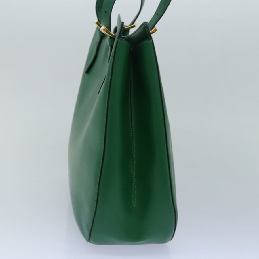 【日本直送】CELINE 皮革肩背包 綠色 金色 正品 81640-3