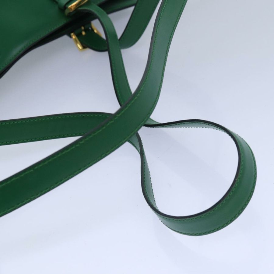 【日本直送】CELINE 皮革肩背包 綠色 金色 正品 81640-6