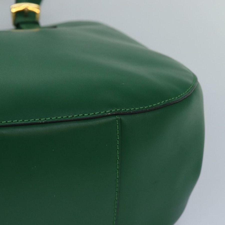 【日本直送】CELINE 皮革肩背包 綠色 金色 正品 81640-13