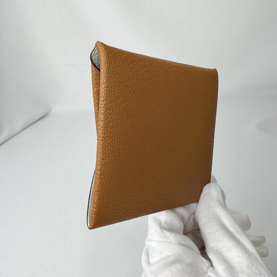 HERMES 全新Bastia雙色零錢包-5