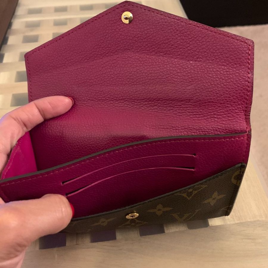 LV保證真品 M62042 Pallas Compact Monogram中夾 豆豆夾 皮夾 證件 零錢-3