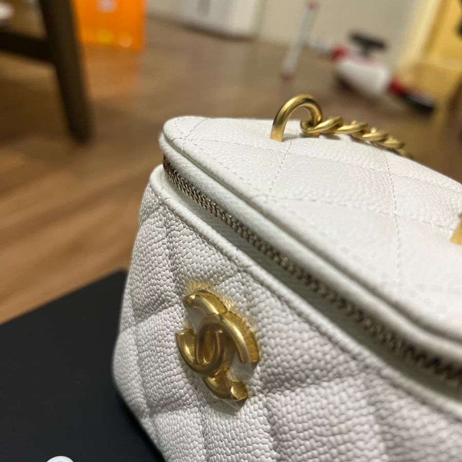 白色香奈兒小盒子  心型調節扣-22