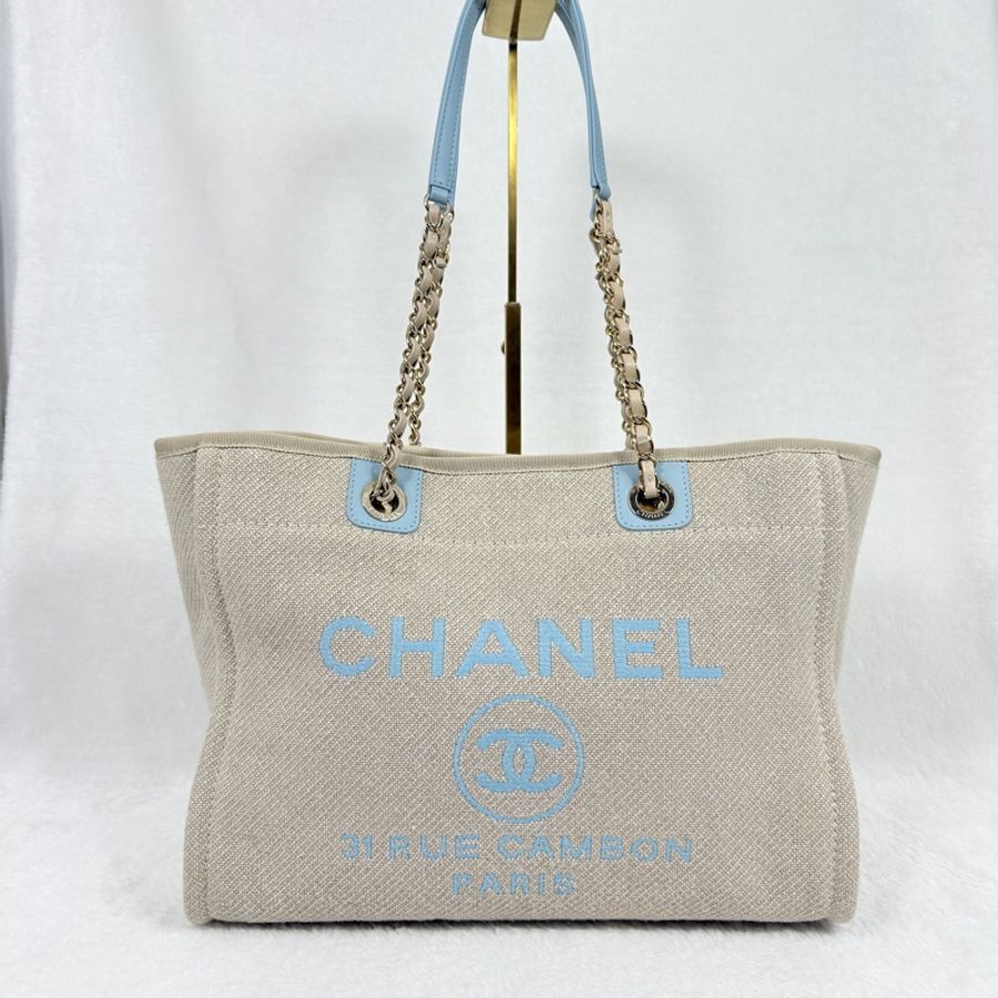 香奈兒 Chanel Deauville Bag 新款沙灘包 托特包 肩背包-0