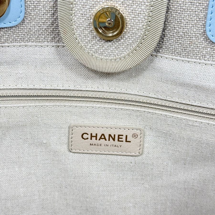香奈兒 Chanel Deauville Bag 新款沙灘包 托特包 肩背包-3