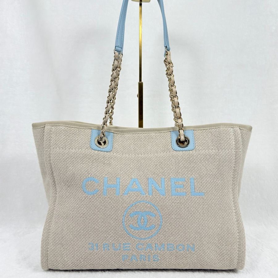香奈兒 Chanel Deauville Bag 新款沙灘包 托特包 肩背包-5