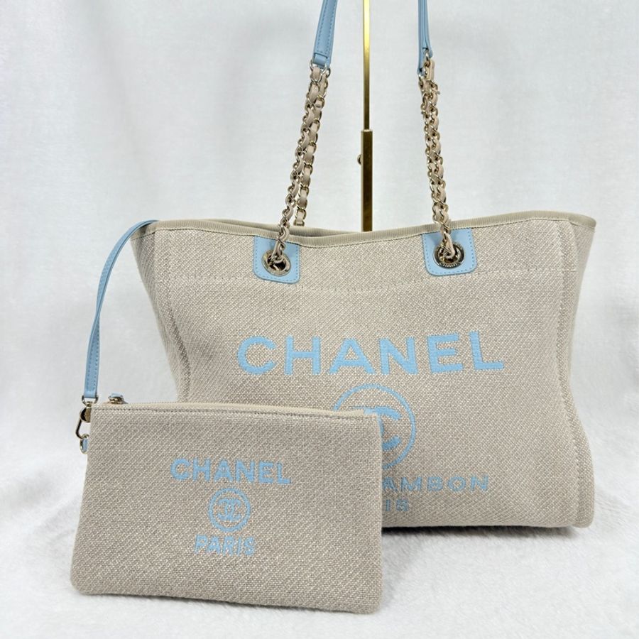 香奈兒 Chanel Deauville Bag 新款沙灘包 托特包 肩背包-6