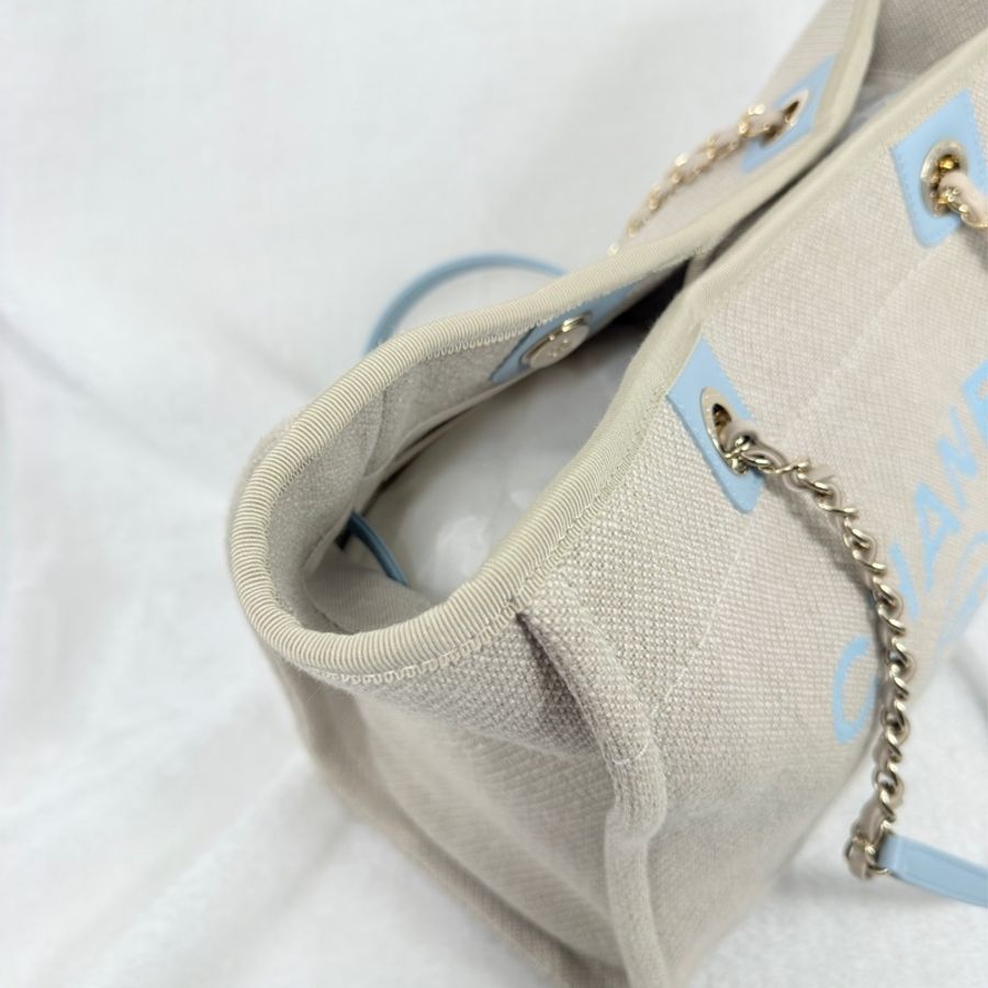 香奈兒 Chanel Deauville Bag 新款沙灘包 托特包 肩背包-15