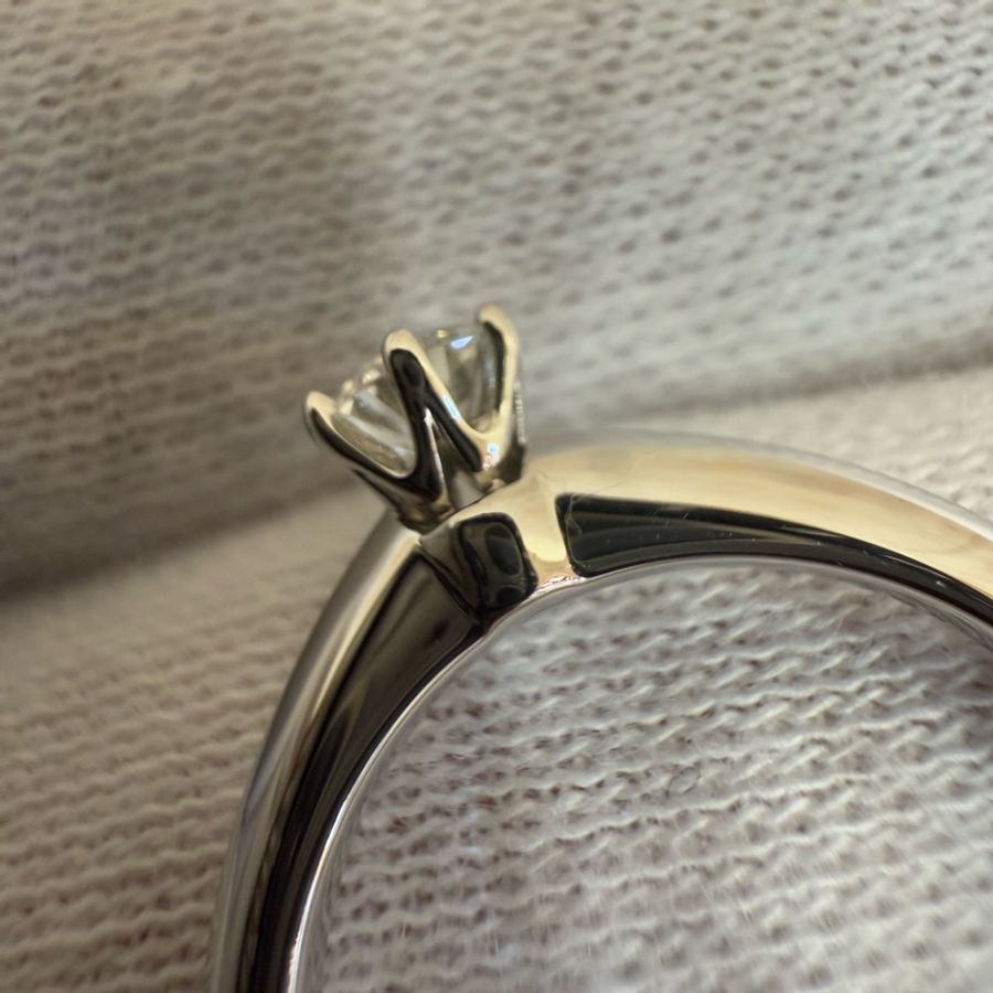 Tiffany&Co 鉑金 PT950 鑽石 鑽戒 0.23CT 戒指 婚戒-7