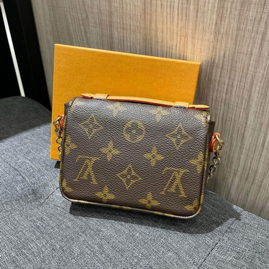 (可愛新品）LV M81267 Micro Métis 原花金釦迷你郵差鏈帶包 斜背包-1