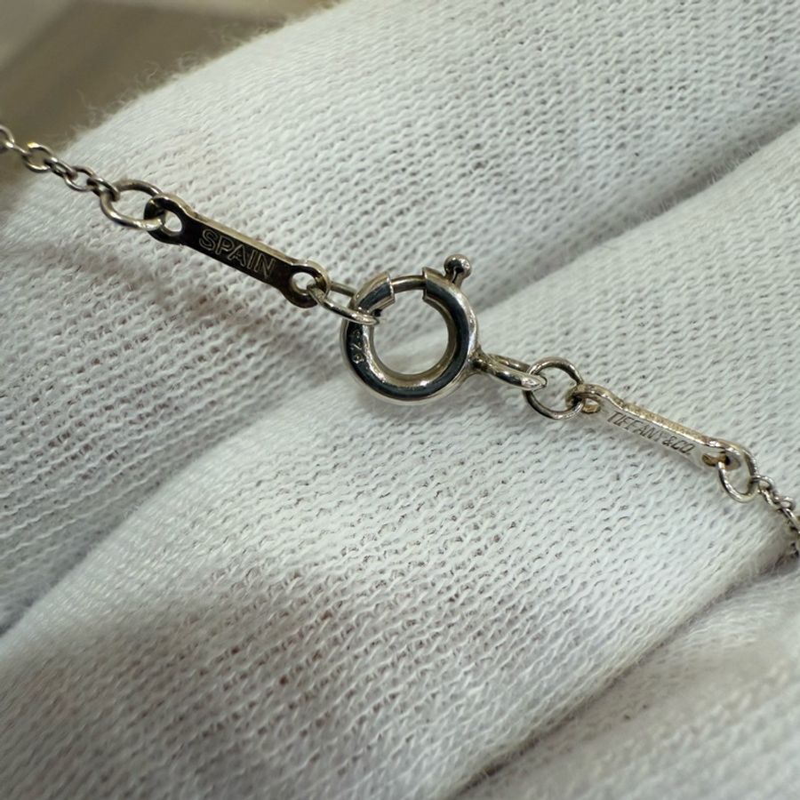 Tiffany&Co 925純銀 水滴彎月 太極 甜甜圈 項鍊-9