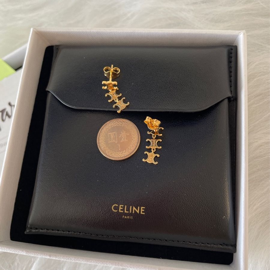 【全新】CELINE | Triomphe凱旋門耳環2022 SS-3