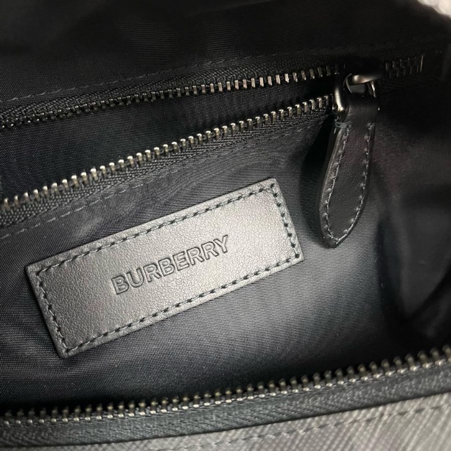 Burberry checker pouch bag-3