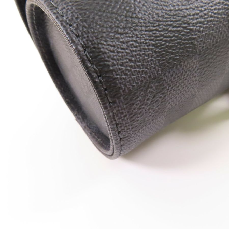 LOUIS VUITTON Damier Graphite Watch Case銀扣手錶盒-12