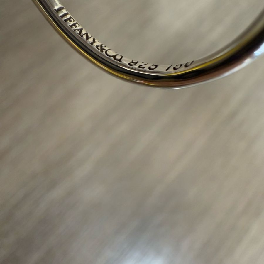 Tiffany 925純銀 18K金 球形 戒指-7