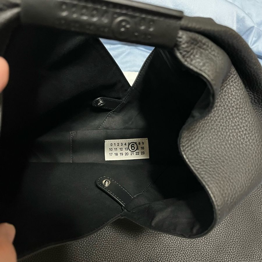 Maison Margiela MM6 荔枝牛皮三角包 大號-7