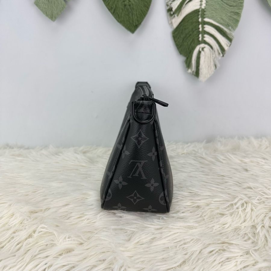 全新未使用品🌟LV 黑色老花特大麻將包 晶片款 斜肩包 2025年-3