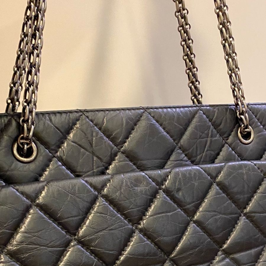 限時降價❤️Chanel 2.55 仿舊 牛皮 肩背包 平板 筆電 前後藏磁吸-7