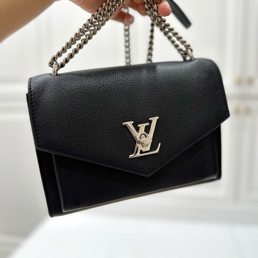 LV MYLOCKME SATCHEL CHAIN BAG BB 斜背包 肩背包 側背包 鏈條包 手提包-27