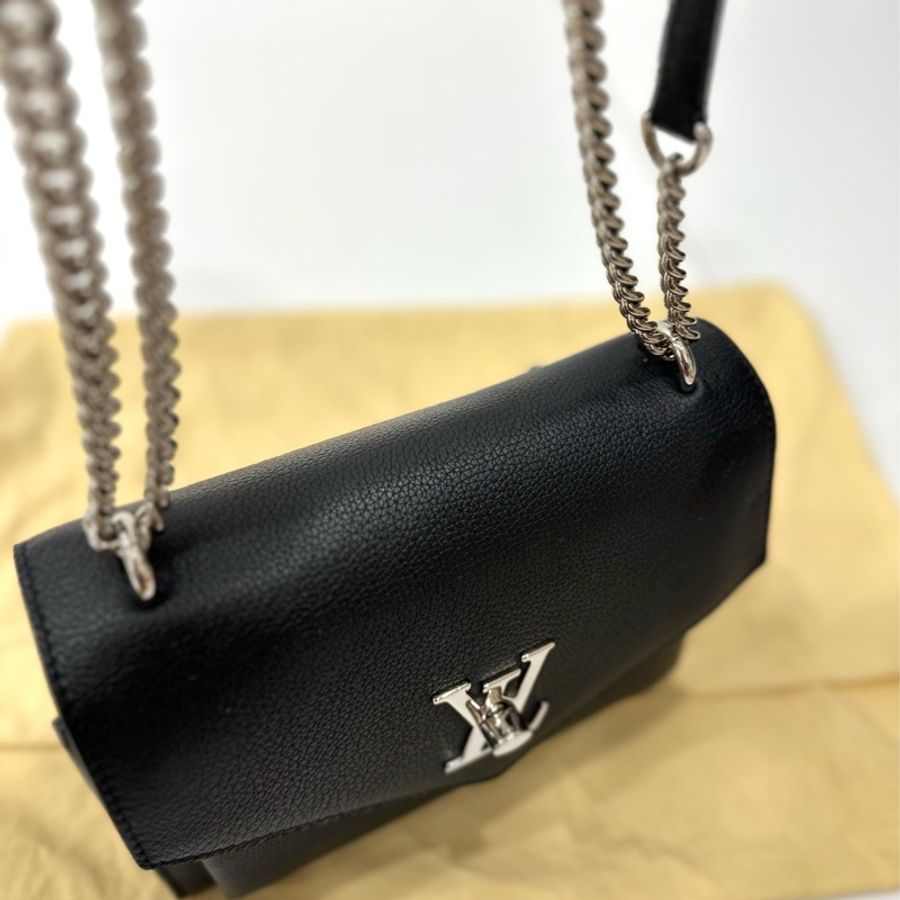 LV MYLOCKME SATCHEL CHAIN BAG BB 斜背包 肩背包 側背包 鏈條包 手提包-30