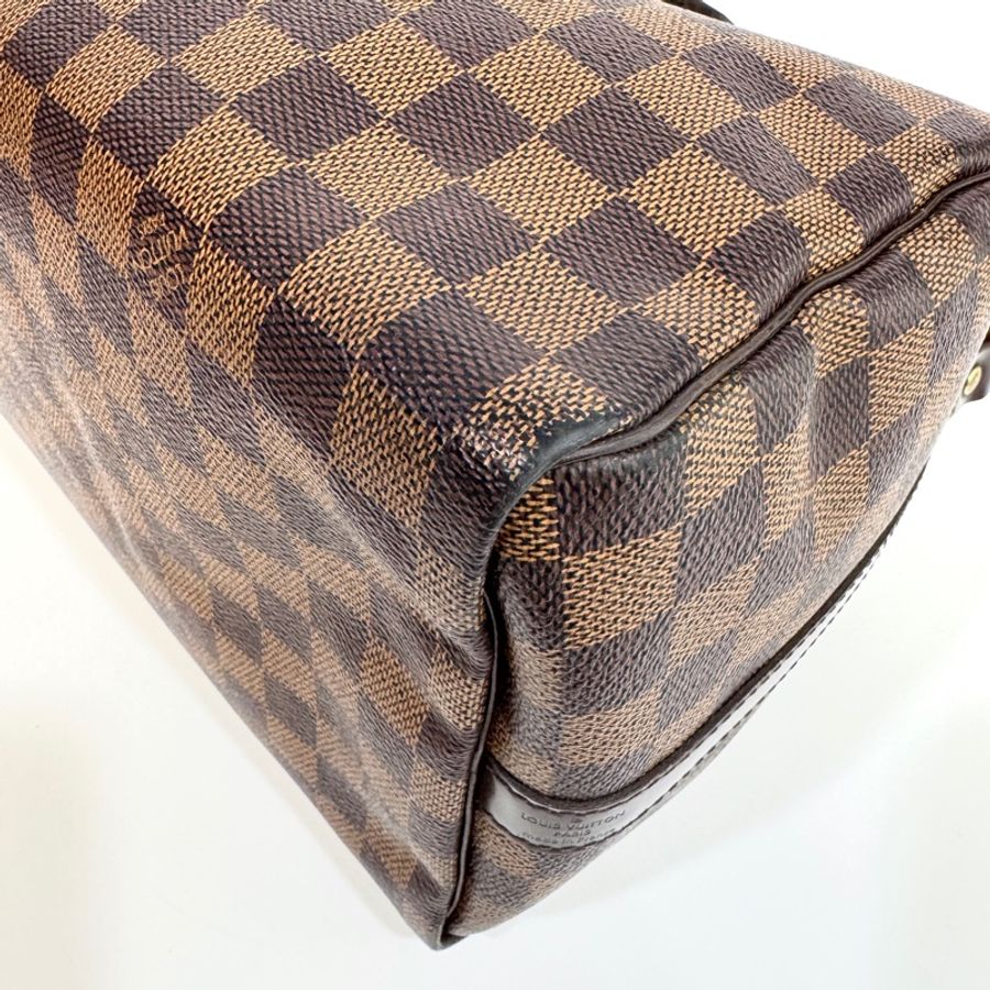 LV棋盤格speedy30cm背帶款N40590-11