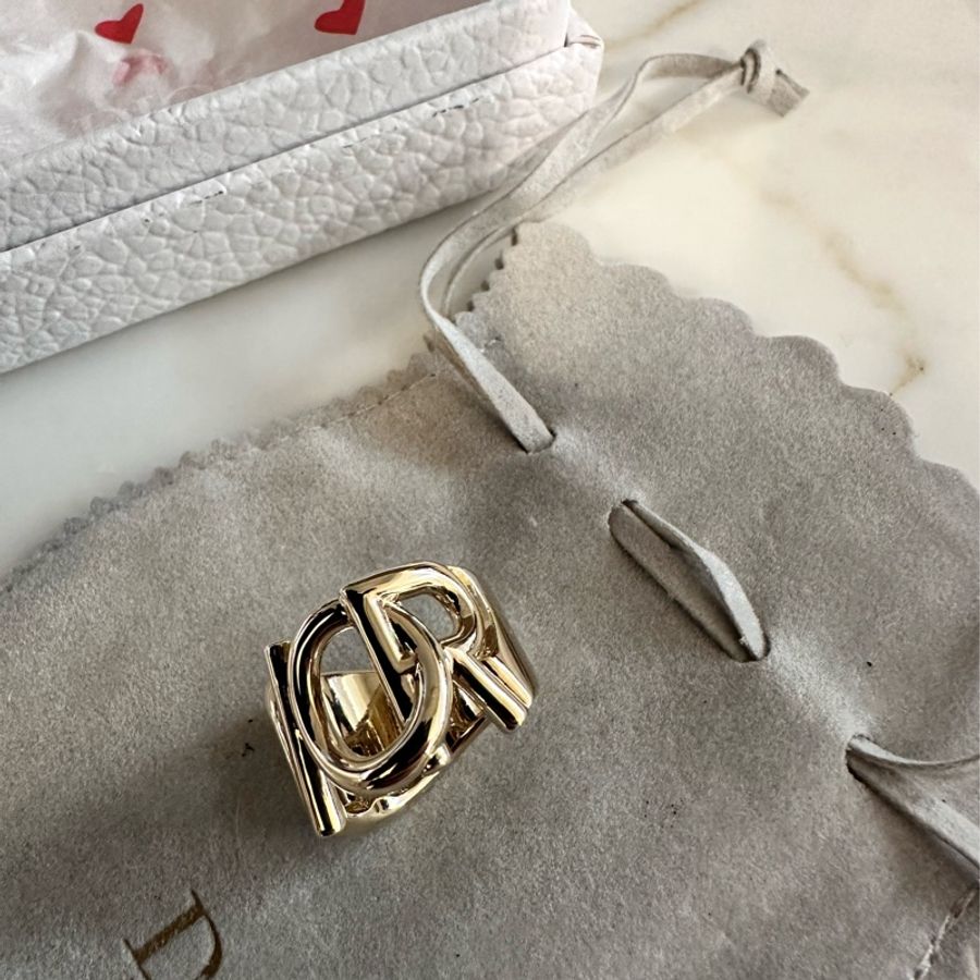 Dior 字樣 Gold tone  金色 戒指-1