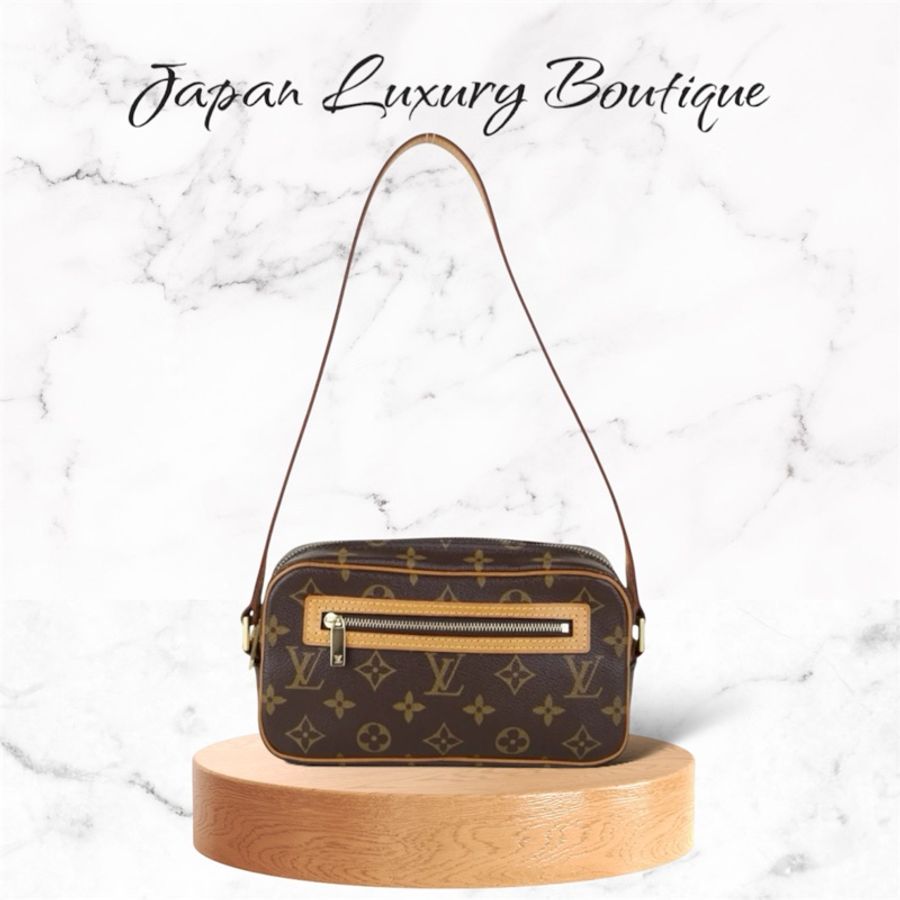 「JL精品代購」 95新 LV Monogram Cite PM 開口笑 肩背包-0