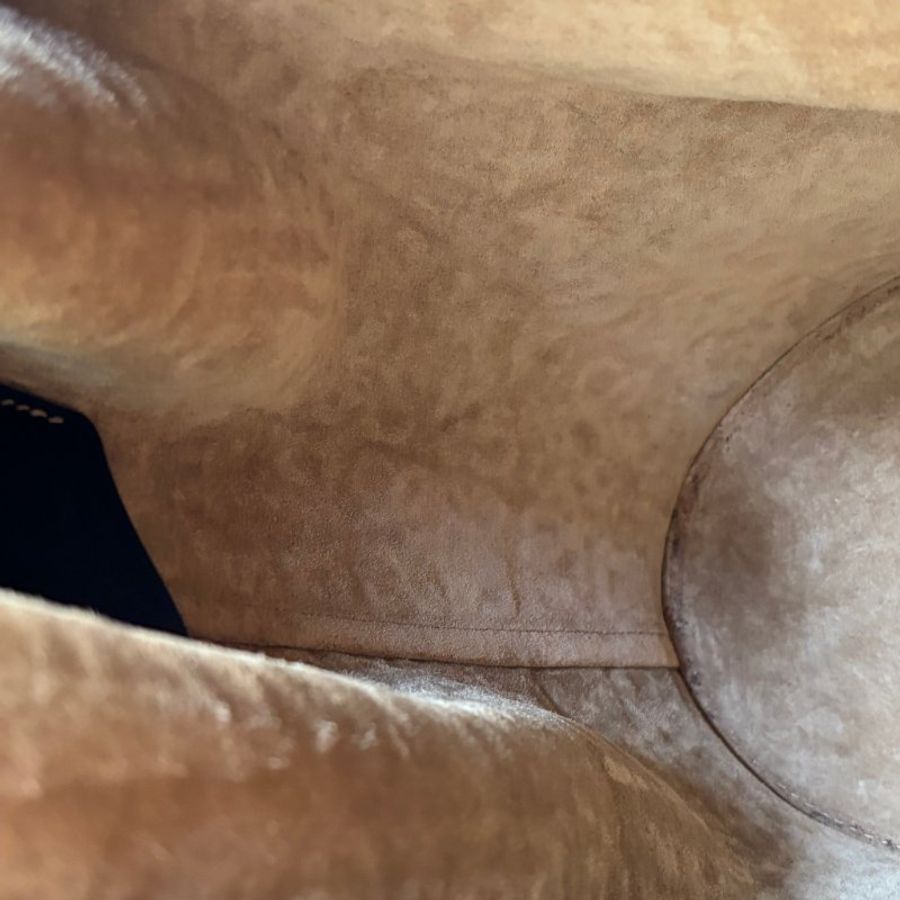 ::LOEWE:: BALLOON壓印LOGO 緹花拼接皮革氣球包 肩背包 水桶包-23
