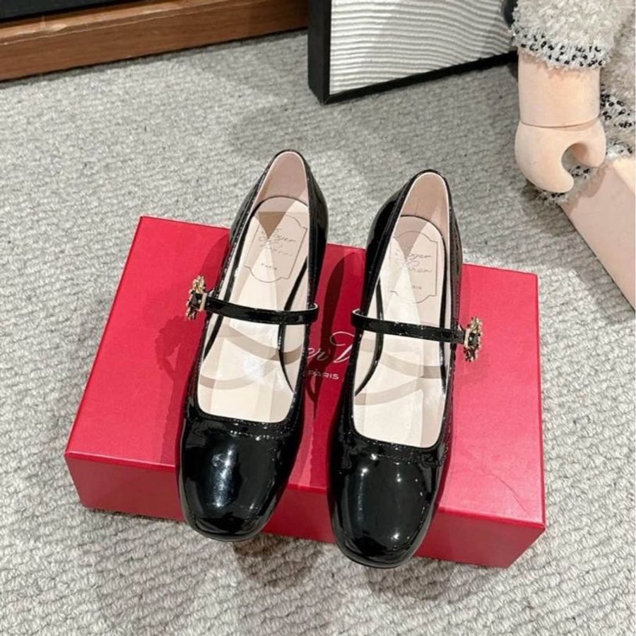 促銷品 Roger Vivier Très Vivier漆皮瑪麗珍鞋-2